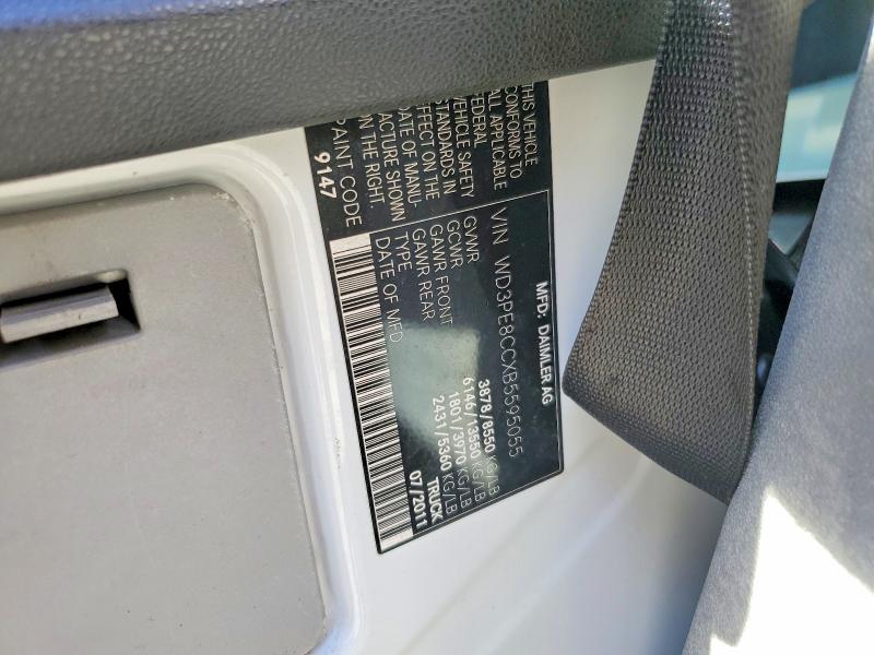 2011 Mercedes-benz Sprinter მანქანა იყიდება აუქციონზე, vin: WD3PE8CCXB5595055, აუქციონის ნომერი: 66063506
