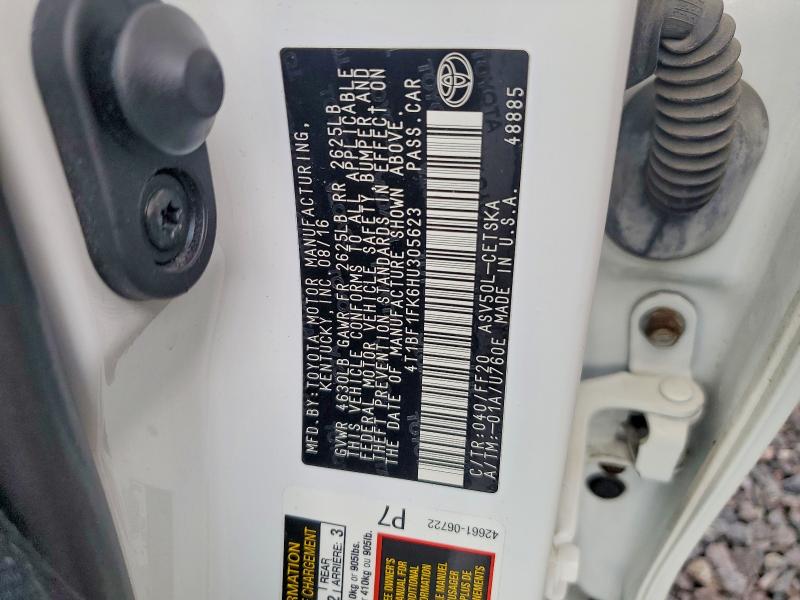 Auction sale of the 2017 Toyota Camry, vin: 4T1BF1FK6HU305623, lot number: 64037706
