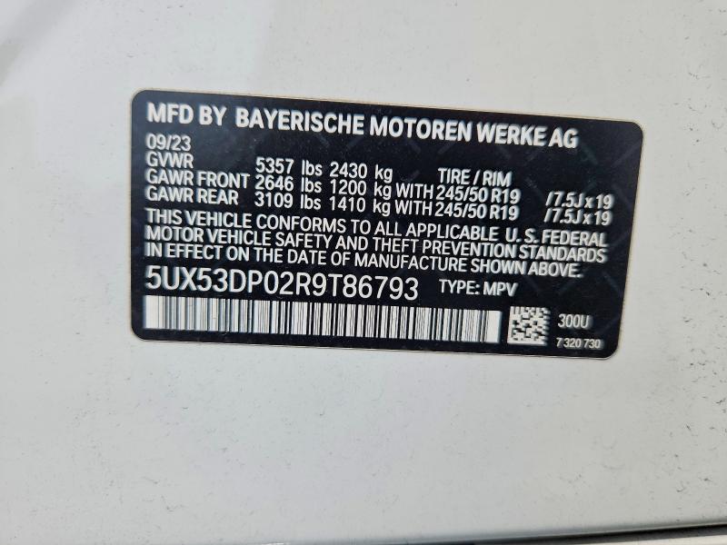 Продаж на аукціоні авто 2024 Bmw X3, vin: 5UX53DP02R9T86793, номер лоту: 63994636