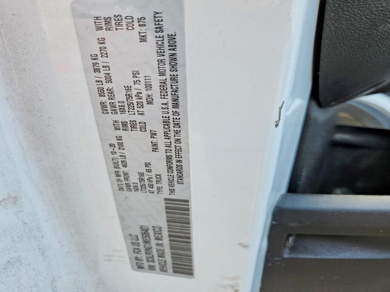 66080336 :رقم المزاد ، 3C6LRVNG1ME506401 vin ، 2021 Ram Promaster 1500 مزاد بيع