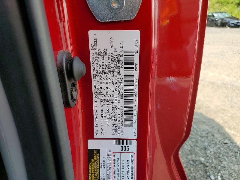 Aukcja sprzedaży 2006 Toyota Tacoma, vin: 5TEPX42N26Z207718, numer aukcji: 64627266