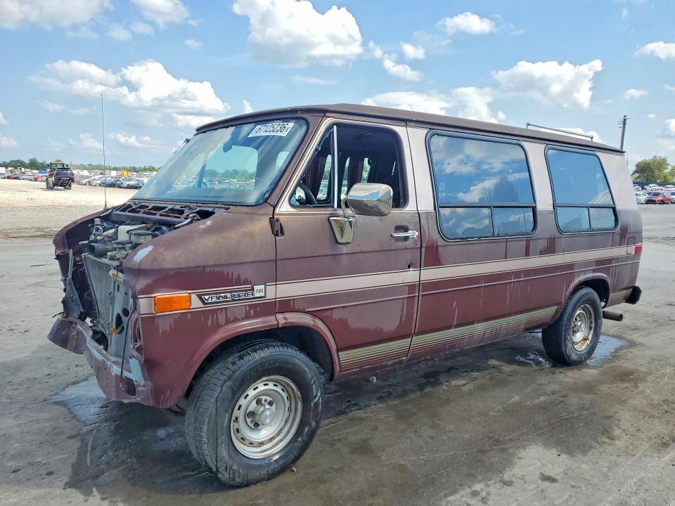 67125236 :رقم المزاد ، 1GDEG25K9M7510847 vin ، 1991 Gmc Rally Wagon / Van مزاد بيع