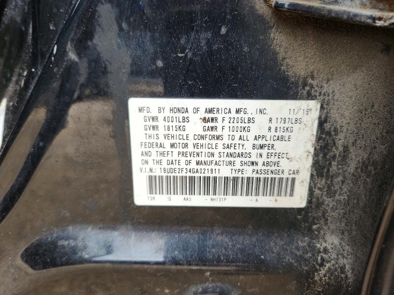 Продажа на аукционе авто 2016 Acura Ilx, vin: 19UDE2F34GA021911, номер лота: 64041936