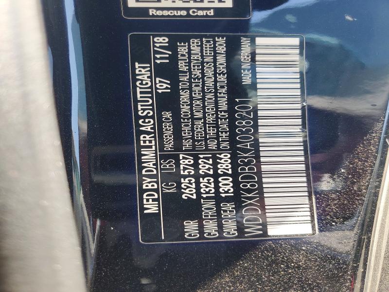 Продажа на аукционе авто 2019 Mercedes-benz S, vin: WDDXK8DB3KA038201, номер лота: 66816036