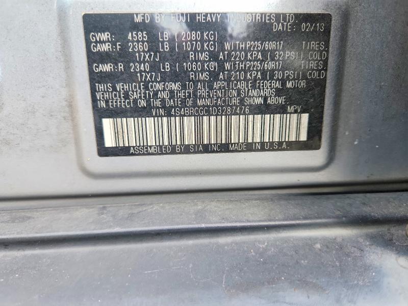 Aukcja sprzedaży 2013 Subaru Outback, vin: 4S4BRCGC1D3287476, numer aukcji: 66476126