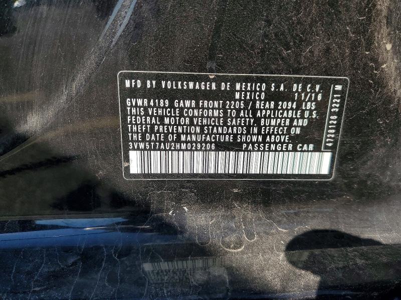Aukcja sprzedaży 2017 Volkswagen Gti, vin: 3VW5T7AU2HM029206, numer aukcji: 59344626