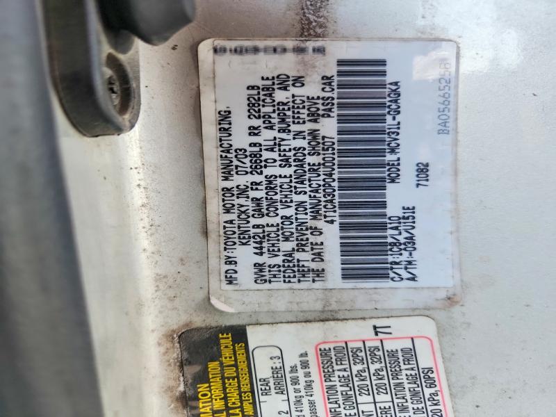 64825496 :رقم المزاد ، 4T1CA30P04U001507 vin ، 2004 Toyota Camry Solara مزاد بيع