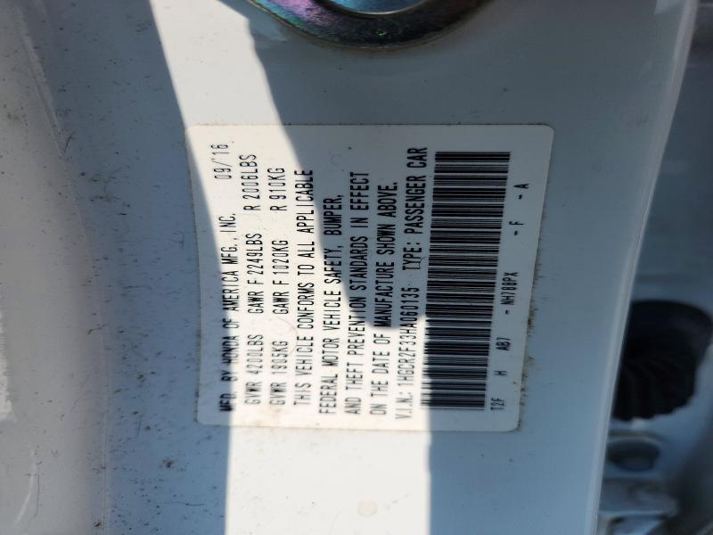 2017 Honda Accord მანქანა იყიდება აუქციონზე, vin: 1HGCR2F33HA060135, აუქციონის ნომერი: 63788236