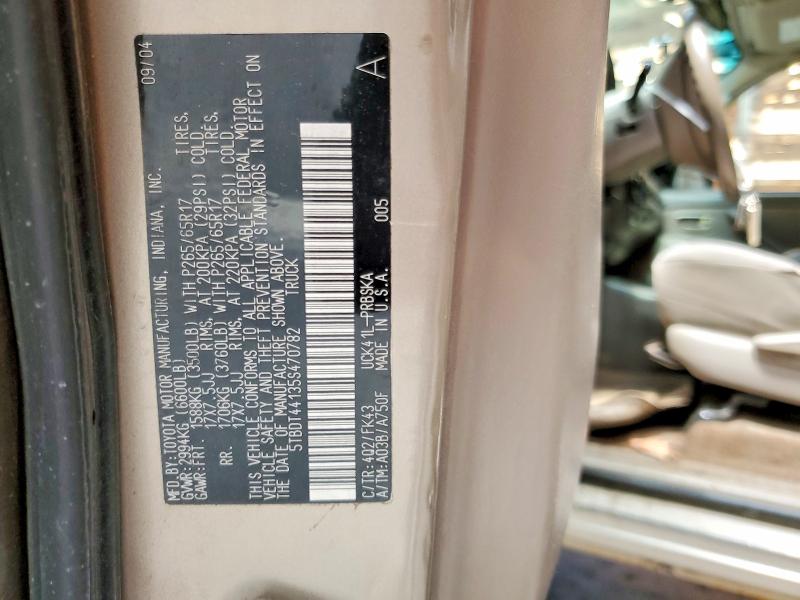 Продажа на аукционе авто 2005 Toyota Tundra, vin: 5TBDT44135S470782, номер лота: 63702606