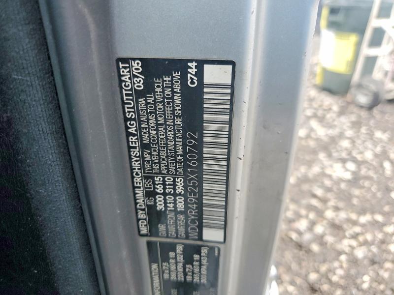 Продаж на аукціоні авто 2005 Mercedes-benz G, vin: WDCYR49E25X160792, номер лоту: 63692146