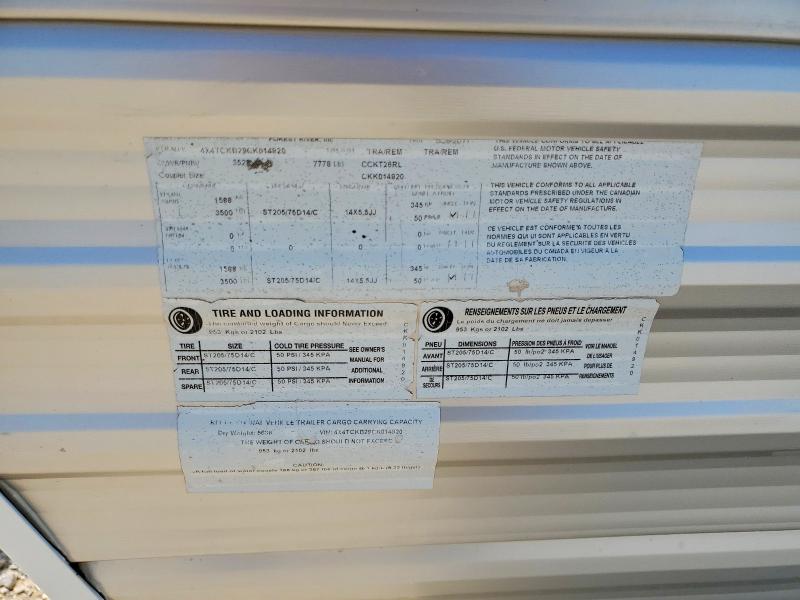 2012 Foresriver Grey Wolf მანქანა იყიდება აუქციონზე, vin: 4X4TCKB29CK014920, აუქციონის ნომერი: 66561606
