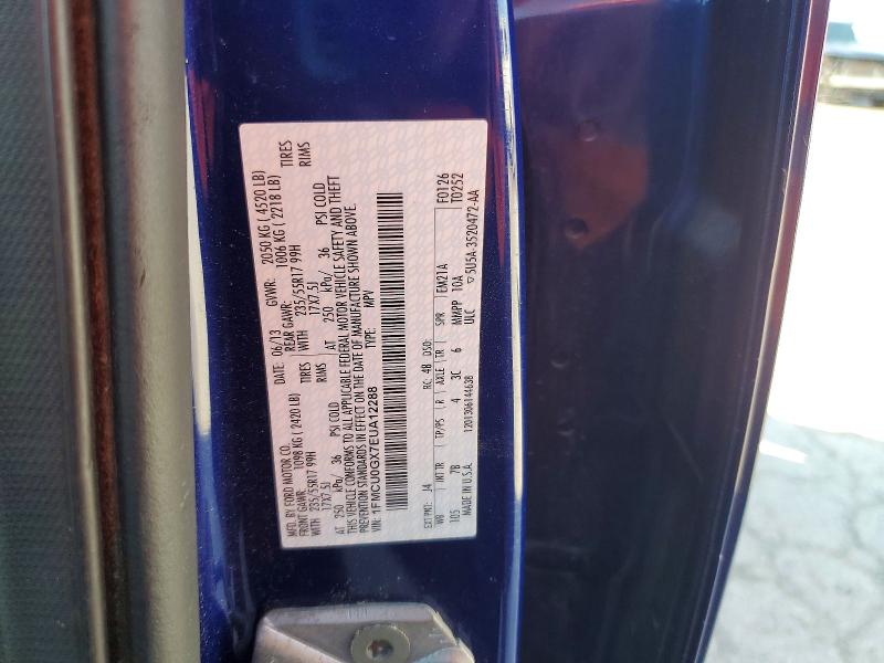 2014 Ford Escape მანქანა იყიდება აუქციონზე, vin: 1FMCU0GX7EUA12288, აუქციონის ნომერი: 65660656