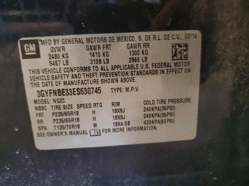 Продажа на аукционе авто 2014 Cadillac Srx, vin: 3GYFNBE33ES630745, номер лота: 65011746
