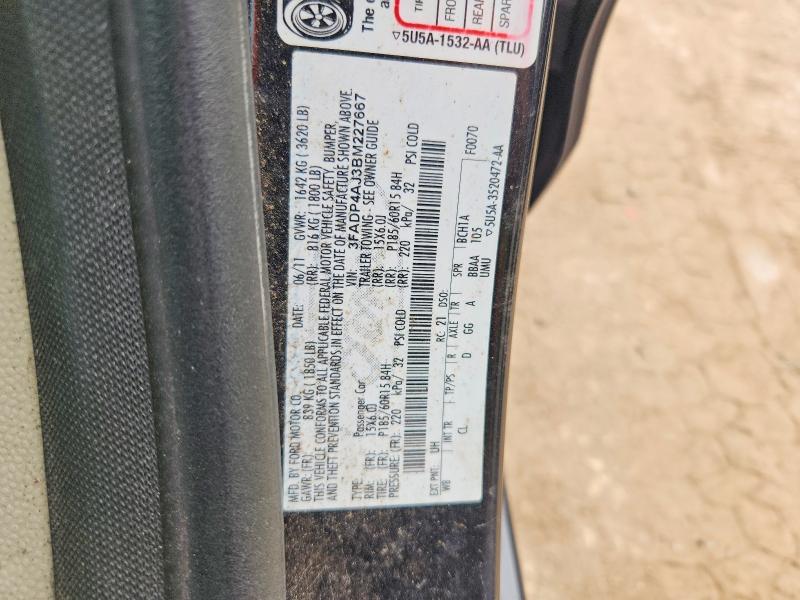 Продажа на аукционе авто 2011 Ford Fiesta, vin: 3FADP4AJ3BM227667, номер лота: 65120596