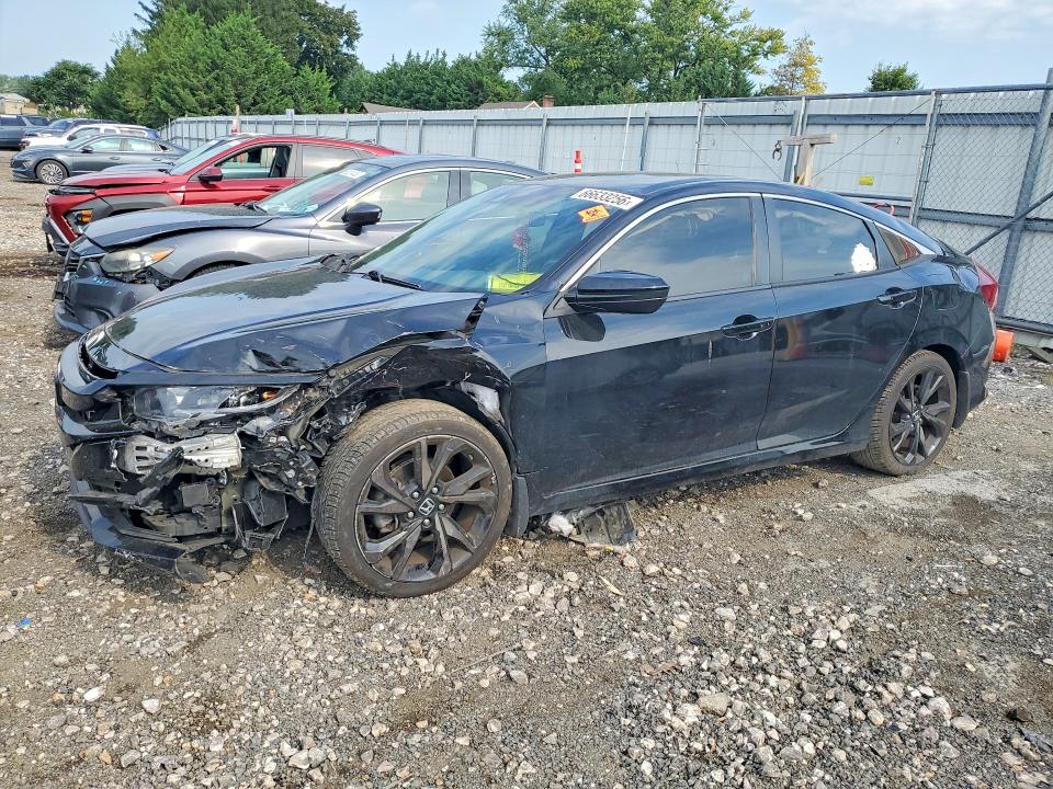66633256 :رقم المزاد ، 2HGFC2F82KH504768 vin ، 2019 Honda Civic مزاد بيع
