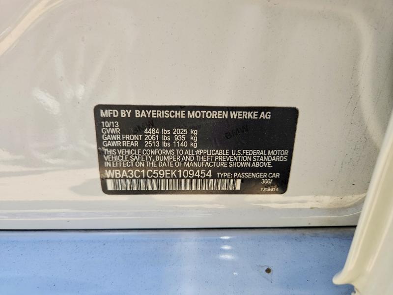 65212046 :رقم المزاد ، WBA3C1C59EK109454 vin ، 2014 Bmw 328 مزاد بيع