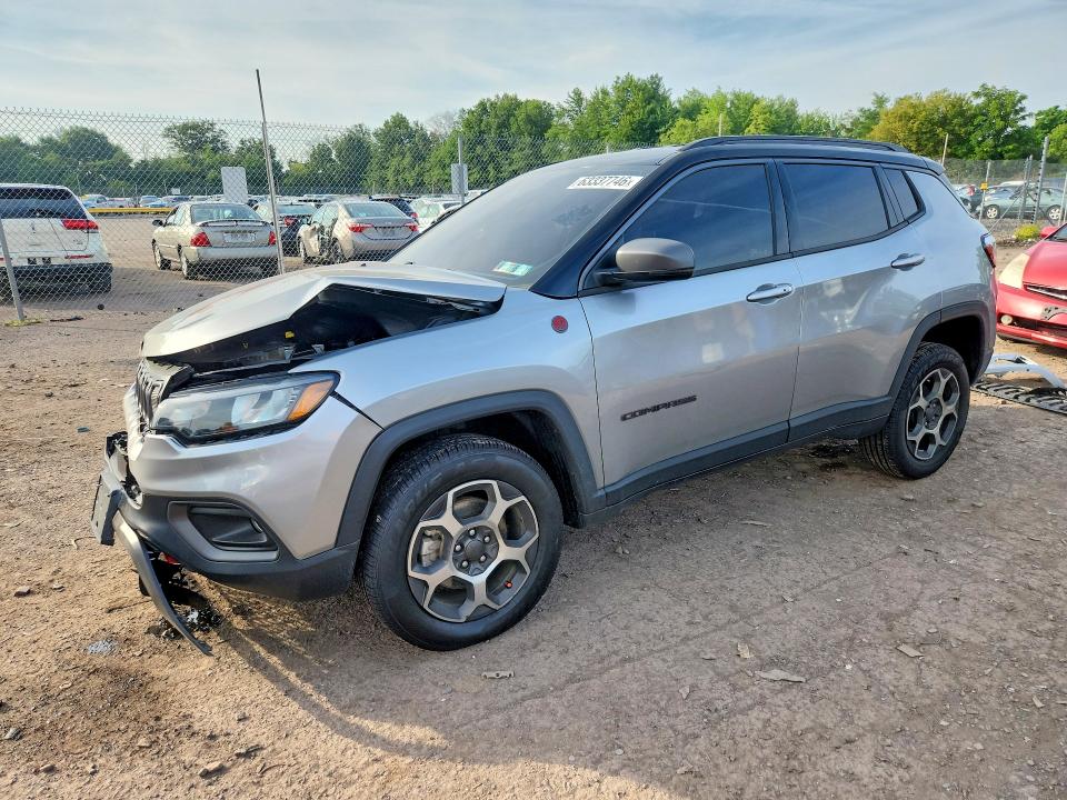Продаж на аукціоні авто 2022 Jeep Compass, vin: 3C4NJDDBXNT191524, номер лоту: 63975286