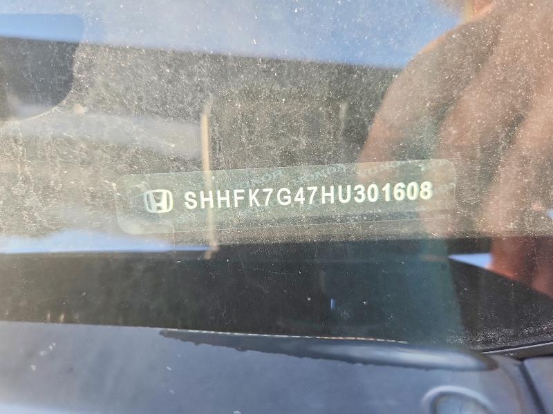 Продажа на аукционе авто 2017 Honda Civic, vin: SHHFK7G47HU301608, номер лота: 64739936