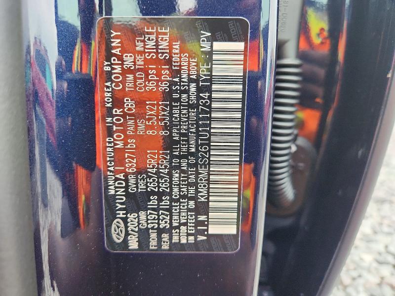 2026 Hyundai Palisade მანქანა იყიდება აუქციონზე, vin: KM8RMES26TU111734, აუქციონის ნომერი: 63920846