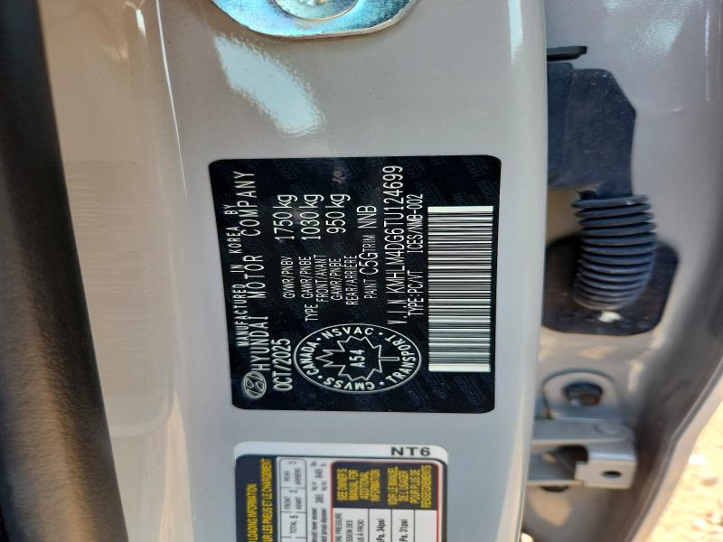 64752796 :رقم المزاد ، KMHLM4DG6TU124699 vin ، 2026 Hyundai Elantra مزاد بيع