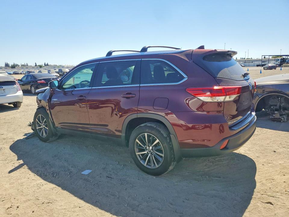 63851606 :رقم المزاد ، 5TDJGRFH9KS074812 vin ، 2019 Toyota Highlander Hybrid مزاد بيع