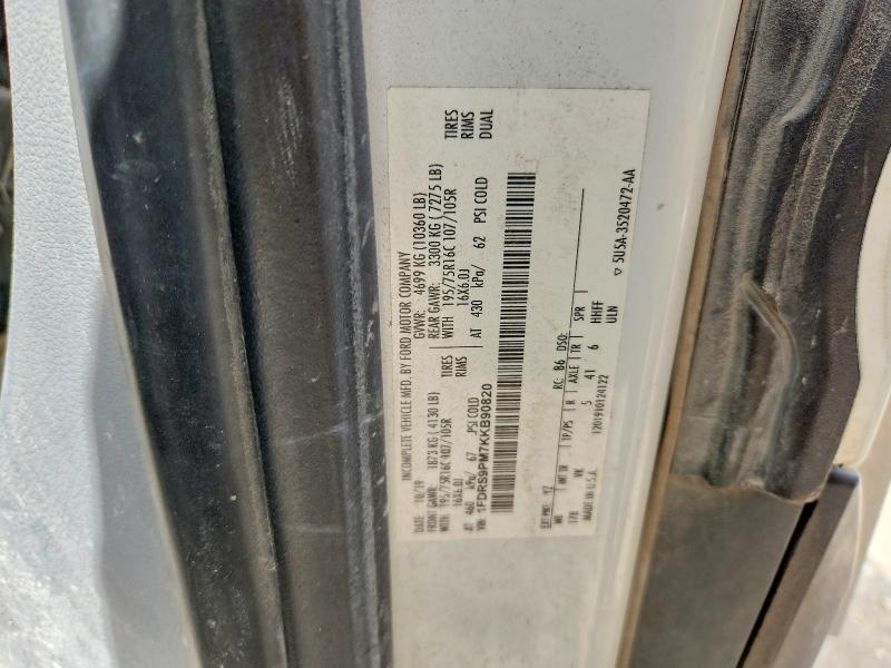 Aukcja sprzedaży 2019 Ford Transit, vin: 1FDRS9PM7KKB90820, numer aukcji: 66286416