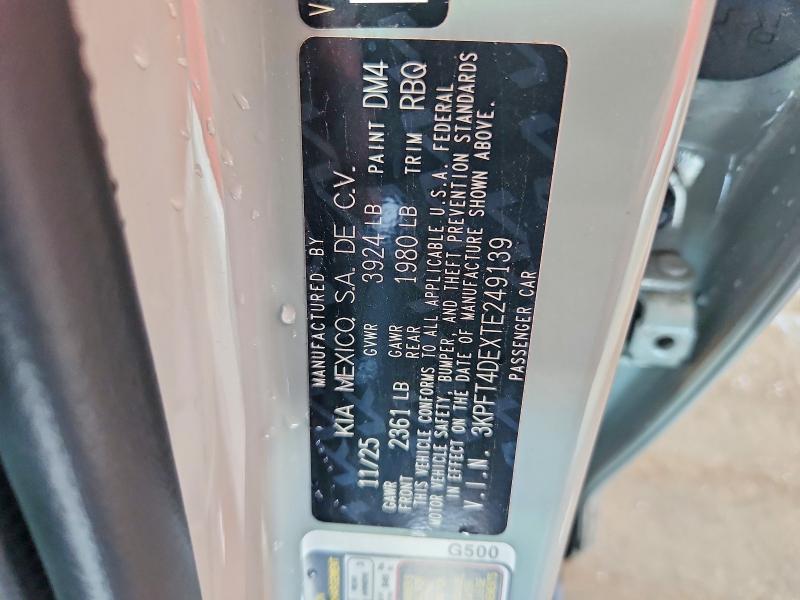 64410856 :رقم المزاد ، 3KPFT4DEXTE249139 vin ، 2026 Kia K4 مزاد بيع