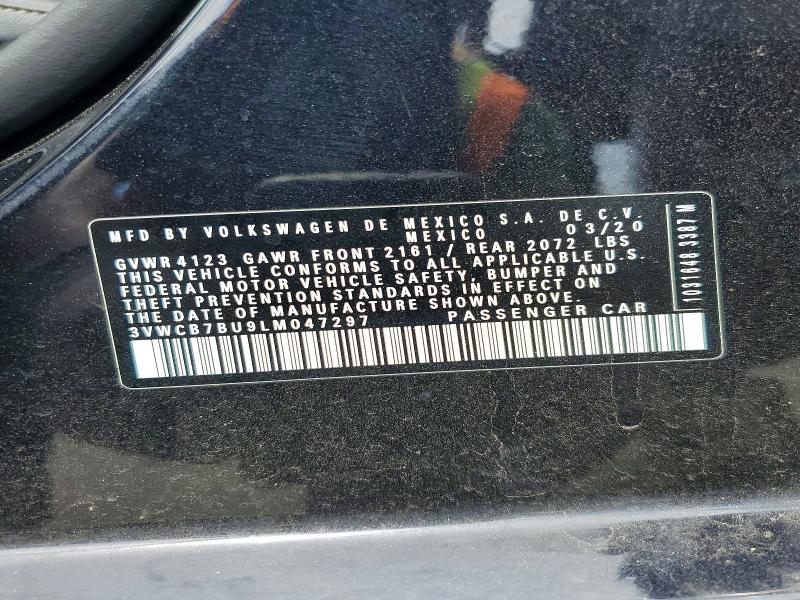 Aukcja sprzedaży 2020 Volkswagen Jetta, vin: 3VWCB7BU9LM047297, numer aukcji: 65861706