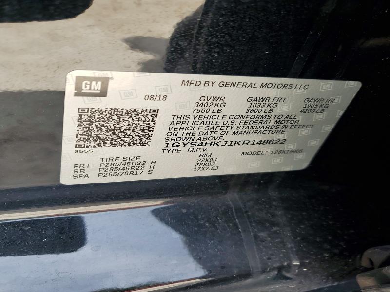 Продажа на аукционе авто 2019 Cadillac Escalade, vin: 1GYS4HKJ1KR148622, номер лота: 66339326