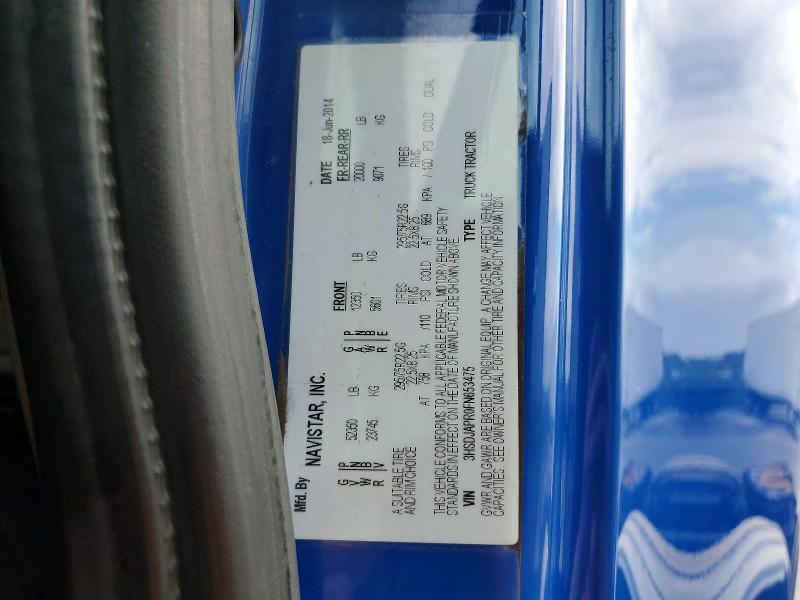 Продаж на аукціоні авто 2015 International Prostar, vin: 3HSDJAPR0FN653475, номер лоту: 63510906