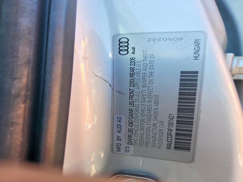 Aukcja sprzedaży 2015 Audi A3, vin: WAUCCGFF4F1001421, numer aukcji: 66511606
