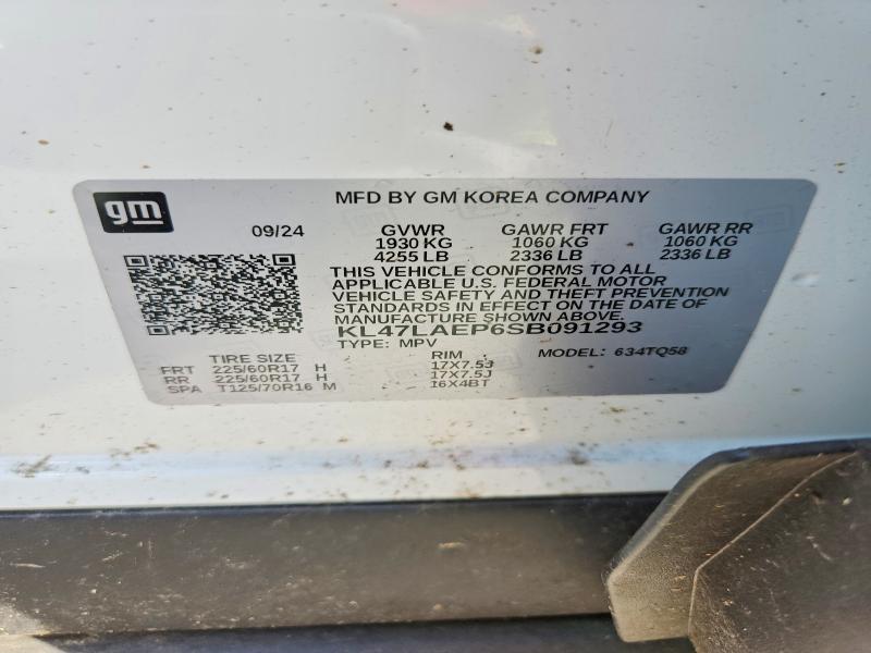 64690516 :رقم المزاد ، KL47LAEP6SB091293 vin ، 2025 Buick Envista مزاد بيع