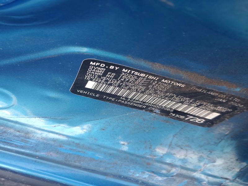 65627716 :رقم المزاد ، ML32AWHJ6RH007865 vin ، 2024 Mitsubishi Mirage مزاد بيع
