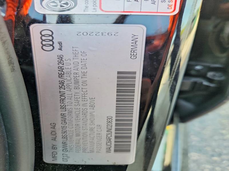 2018 Audi A6 მანქანა იყიდება აუქციონზე, vin: WAUC8AFC9JN020830, აუქციონის ნომერი: 63183806