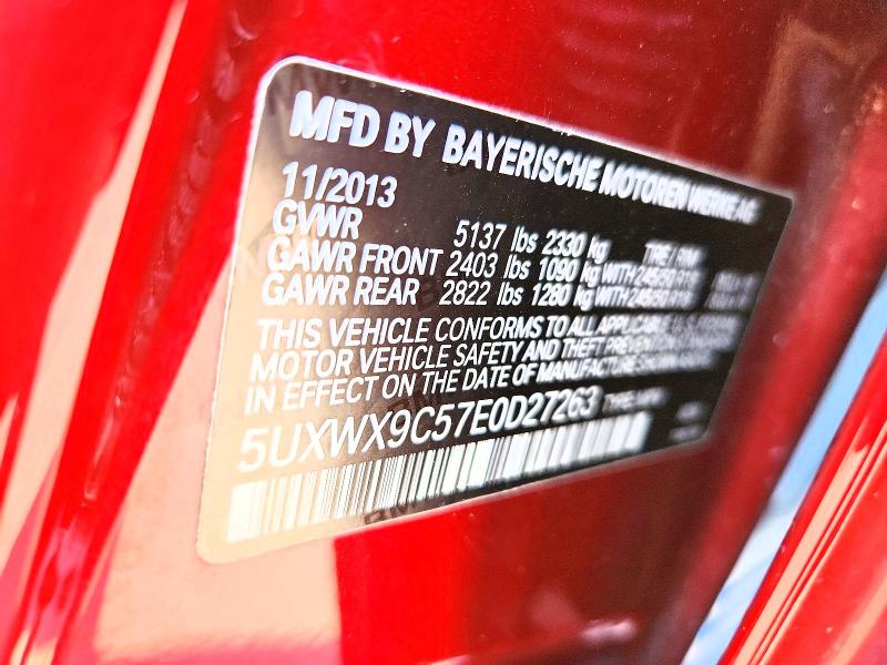65520216 :رقم المزاد ، 5UXWX9C57F0D27263 vin ، 2014 Bmw X3 مزاد بيع