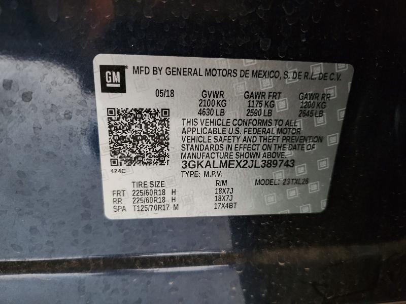 Aukcja sprzedaży 2018 Gmc Terrain, vin: 3GKALMEX2JL389743, numer aukcji: 65512516