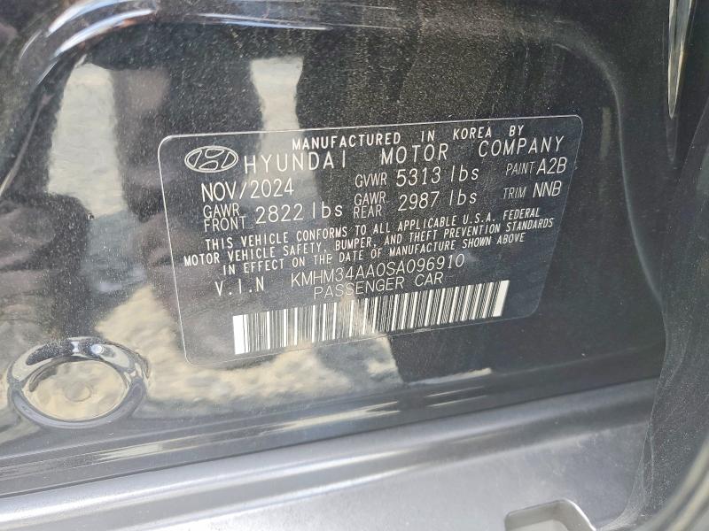 Продажа на аукционе авто 2025 Hyundai Ioniq 6, vin: KMHM34AA0SA096910, номер лота: 66487016