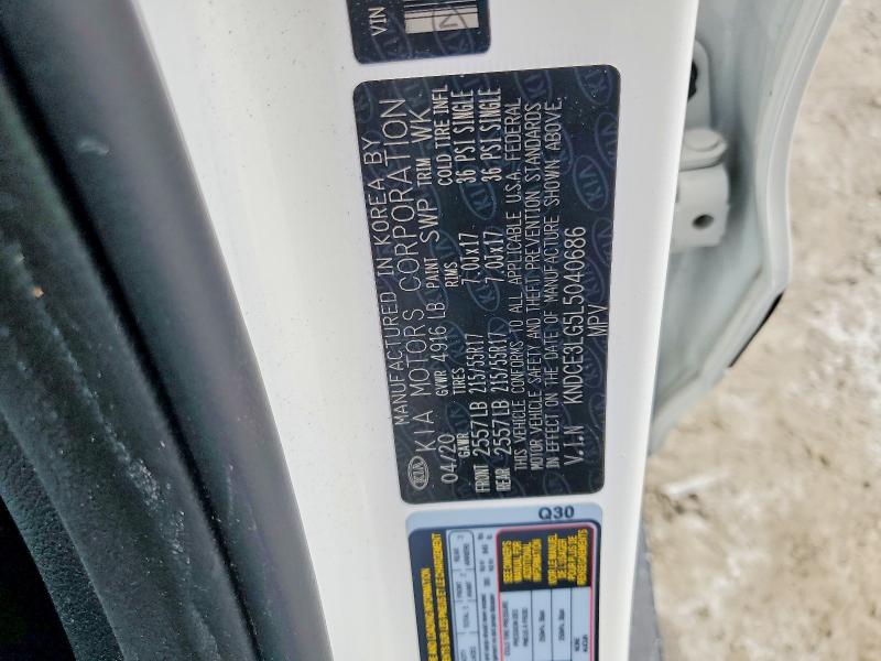 2020 Kia Niro მანქანა იყიდება აუქციონზე, vin: KNDCE3LG5L5040686, აუქციონის ნომერი: 64037516