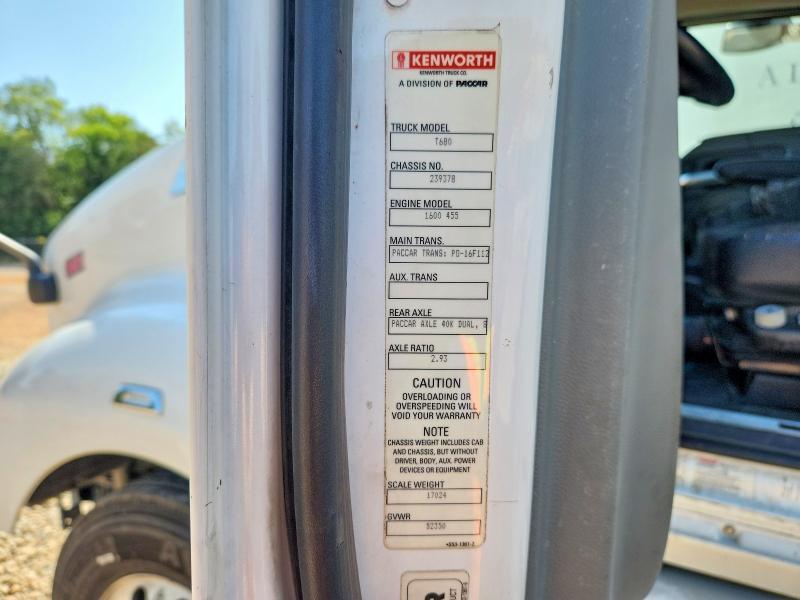 Продажа на аукционе авто 2019 Kenworth T680, vin: 1XKYDP9X1KJ239378, номер лота: 65457006