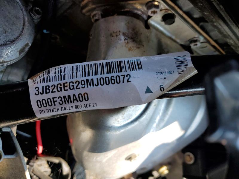 Продаж на аукціоні авто 2021 Can-am Ryker, vin: 3JB2GEG29MJ006072, номер лоту: 64294006