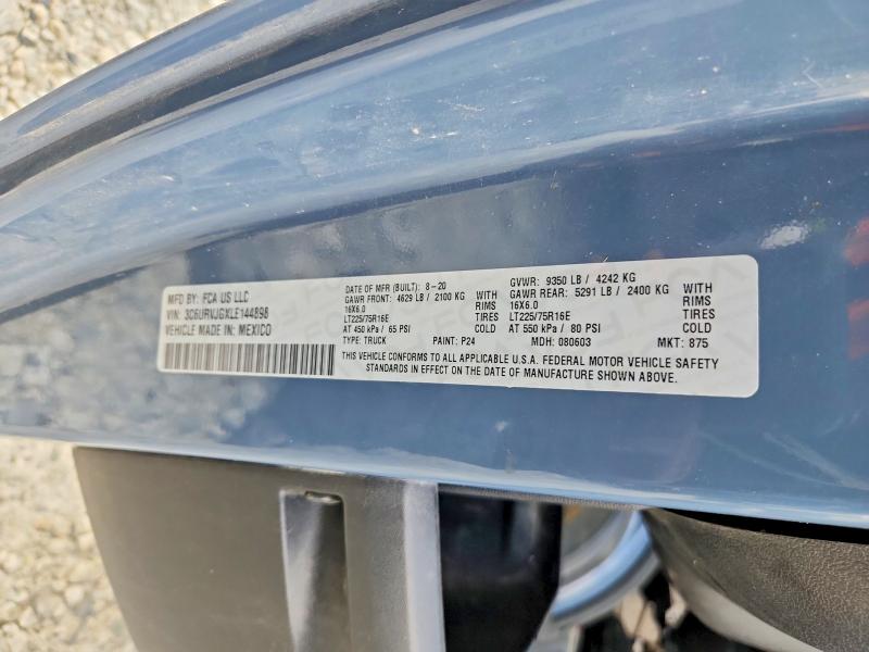 Продаж на аукціоні авто 2020 Ram Promaster 3500, vin: 3C6URVJGXLE144898, номер лоту: 63485166