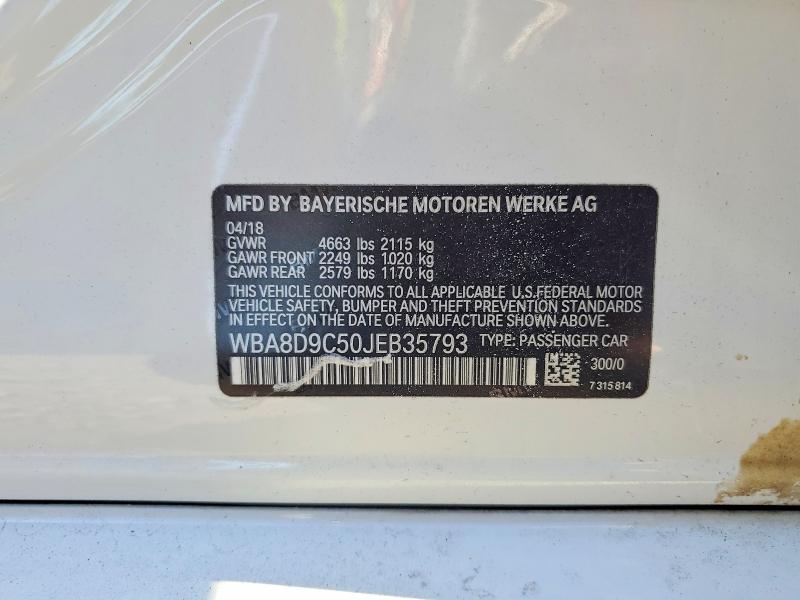 66147656 :رقم المزاد ، WBA8D9C50JEB35793 vin ، 2018 Bmw 330 مزاد بيع