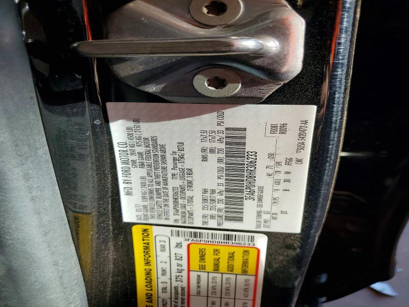 Aukcja sprzedaży 2017 Ford Fusion, vin: 3FA6P0HD8HR306233, numer aukcji: 66768706