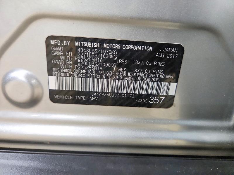 Aukcja sprzedaży 2018 Mitsubishi Outlander Sport, vin: JA4AP3AU9JZ001173, numer aukcji: 66563896