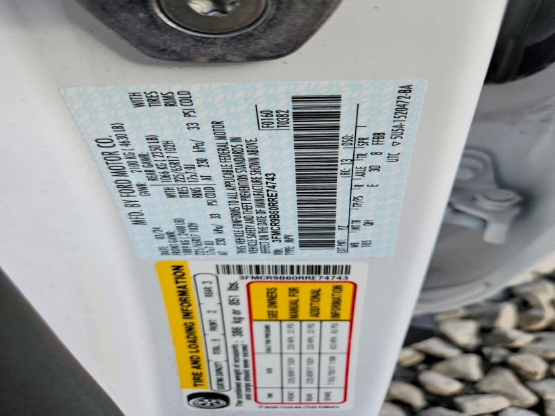 2024 Ford Bronco Sport მანქანა იყიდება აუქციონზე, vin: 3FMCR9B60RRE74743, აუქციონის ნომერი: 65132146