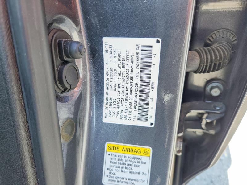 64891096 :رقم المزاد ، 19UUA8F29AA021058 vin ، 2010 Acura Tl مزاد بيع