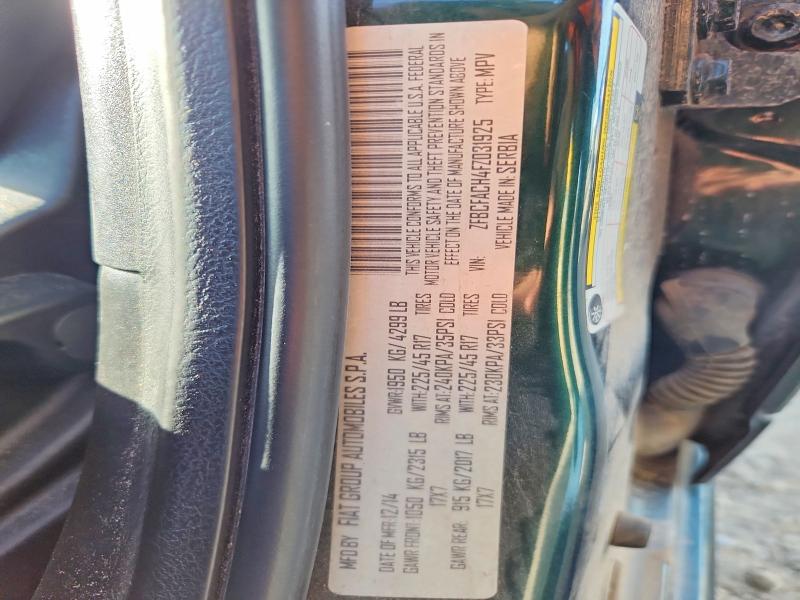 Продажа на аукционе авто 2015 Fiat 500l, vin: ZFBCFACH4FZ031925, номер лота: 65567496