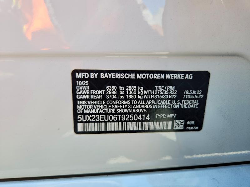 Aukcja sprzedaży 2026 Bmw X5, vin: 5UX23EU06T9250414, numer aukcji: 63913746