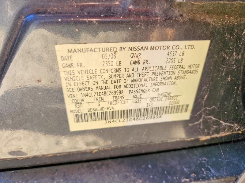 Продажа на аукционе авто 2008 Nissan Altima Hybrid, vin: 1N4CL21E48C269998, номер лота: 65205706