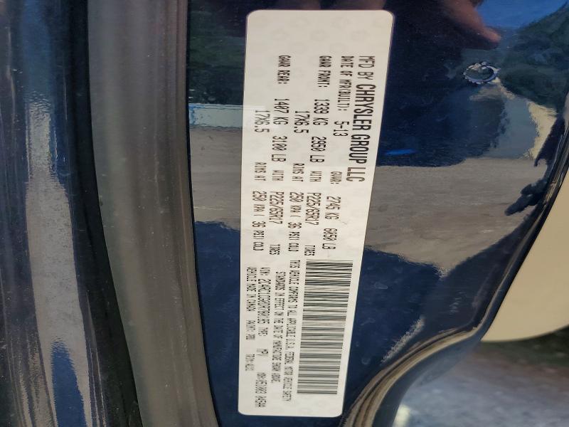 66041206 :رقم المزاد ، 2C4RC1CG0DR780185 vin ، 2013 Chrysler Town & Country مزاد بيع
